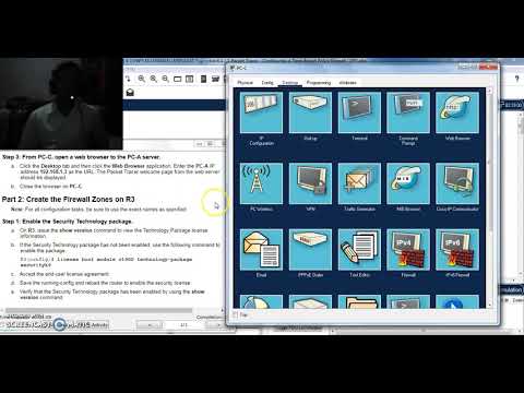 4.4.1.1 Packet Tracer - Configuring a zone - based policy firewall (ZPF part 1)