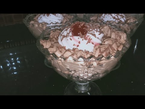 Mousse au chocolat très facile موس بالشكولاطة السهلة