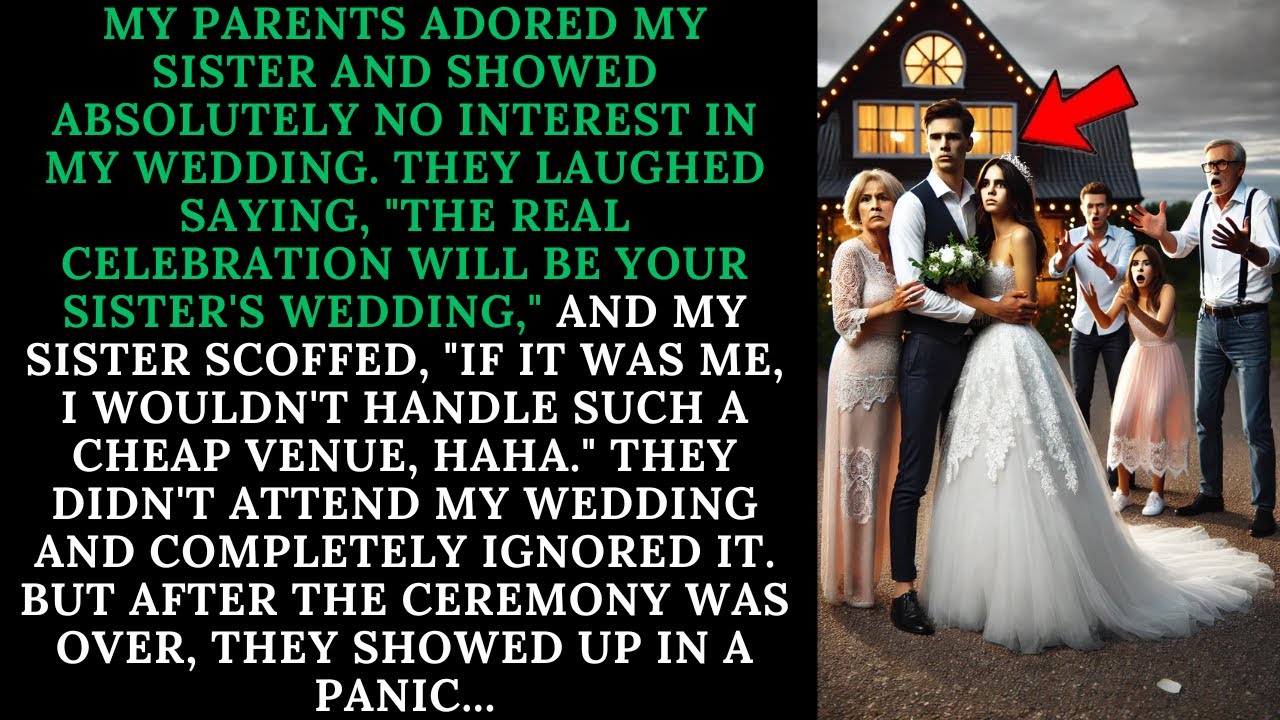 My parents ignored my wedding but showed up in a panic