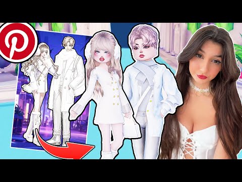 ONLY Using PINTEREST Outfits With BOYFRIEND In Dress To Impress!