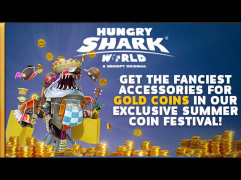 NEW GOLD ROBOT SHARK! LIVE CONTEST!!! - Hungry Shark World