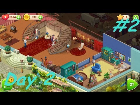 HOMESCAPES - Story Walkthrough - Gameplay Part #2 - Day 2 (iOS, Android) - 13+