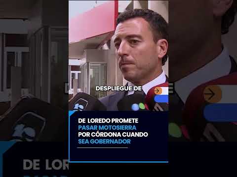 De Loredo promete pasar motosierra por Córdoba cuando sea gobernador