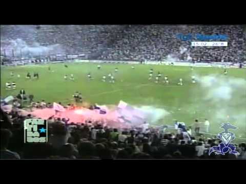 "[Recibimiento] Velez vs Cruzeiro - Supercopa 1996" Barra: La Pandilla de Liniers &bull; Club: Vélez Sarsfield