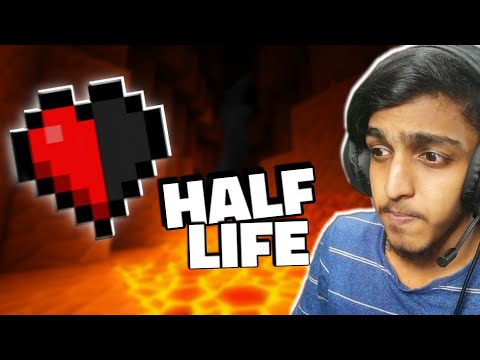 HALF HEART CHALLENGE (Minecraft) !! GAME THERAPIST