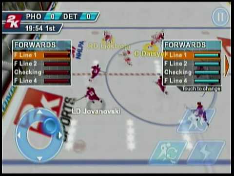 2K Sports NHL 2K11 iPhone/iPod Gameplay Video - The Game Trail
