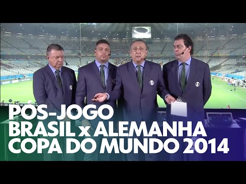 BRASIL x ALEMANHA | PÓS-JOGO da Globo na COPA DO MUNDO 2014 com Galvão Bueno (08/07/2014)