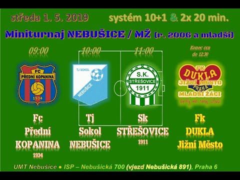⚡ FLASH-BACK 📺 MINITURNAJ 4 TÝMŮ ♔ Nebušice ⚽ FK DUKLA Jižní Město U13 ☚ 1.5.2019 ᴴᴰ