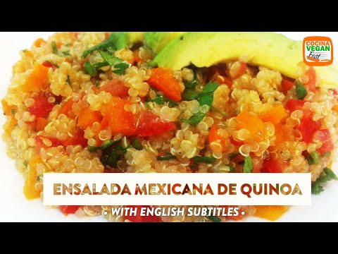 Ensalada mexicana de quinoa - Cocina Vegan Fast