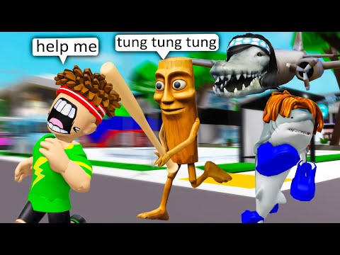 GUTS vs TUNG TUNG TUNG SAHUR 🏏🧠 ROBLOX Brookhaven 🏡RP - FUNNY MOMENTS
