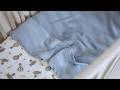 thumbnail: Meyco pre-washed hydrofiele baby wieglaken uni Jeans Blue