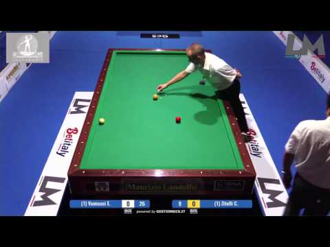Vannacci Enrico VS Zitelli Cristian | Campionato Italiano Biliardo 2016/2017(Torino)