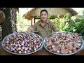 Yummy chicken gizzard and baby eggplant cooking - Amazing cooking video
