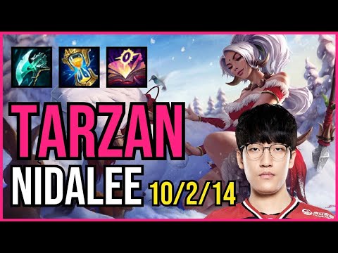 TARZAN - NIDALEE vs KINDRED Jungle - KR Grandmaster - Patch 11.7