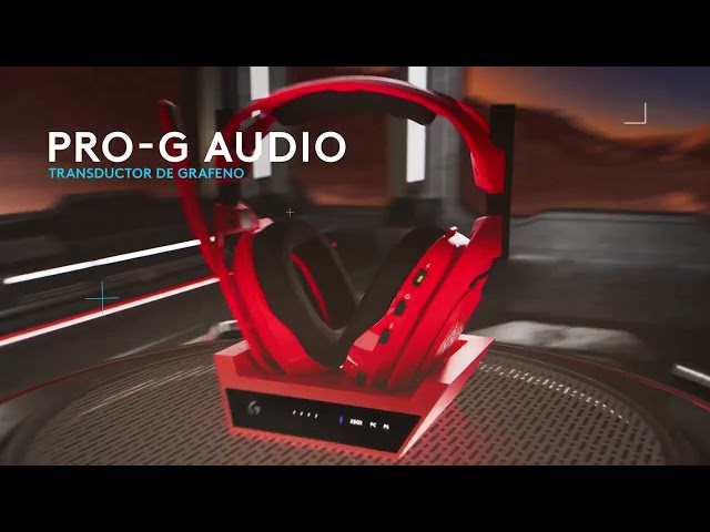 Casque gaming sans fil Logitech G Astro A50 X Bluetooth 2,4 GHz HDMI 4K 120 Hz Rouge video