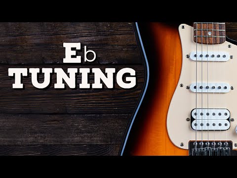Eb ( HALFSTEP DOWN) Guitar tuner electric - Accordatore Chitarra  Mi bemolle - Afinador Guitarra