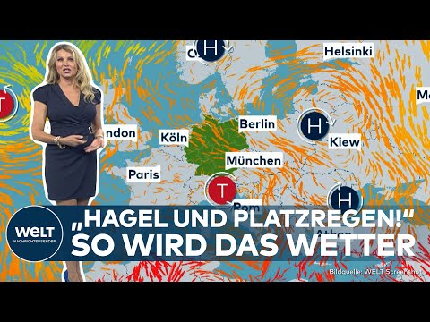 DEUTSCHLAND: "Schauer und Gewitter nehmen zu!" So wird das Wetter im Laufe der Woche im Land!
