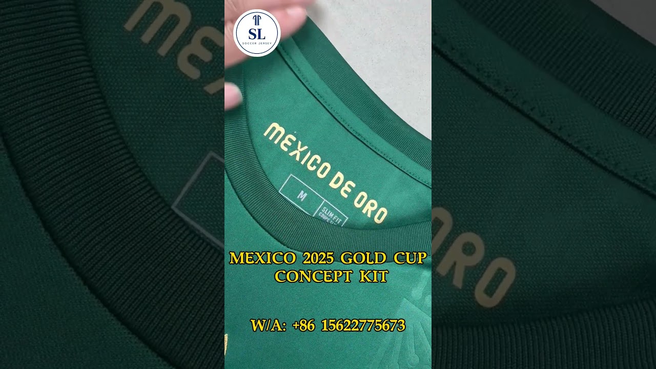 MEXICO 2025 GOLD CUP CONCEPT KIT #slsoccerjersey #futbol #Mexico2025