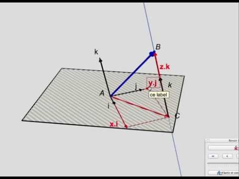 Decomposition vecteur de l'espace