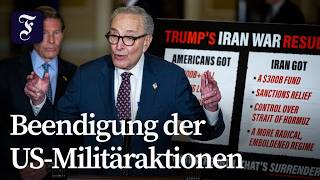 Dämpfer für Trump - US-Senat für Ende der US-Angriffe auf Iran