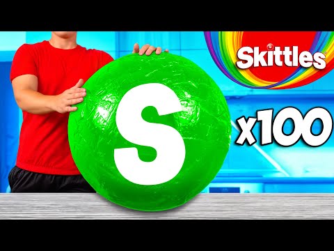 Giant Skittles | How To Make The World’s Largest DIY Skittles by VANZAI
