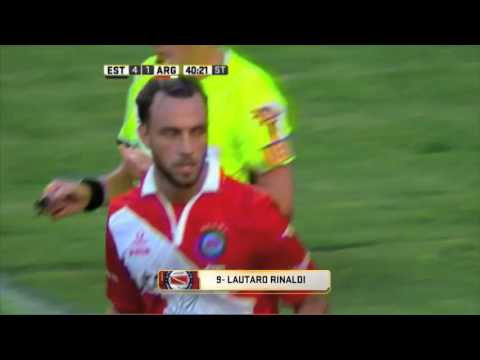 Gol de Rinaldi. Estudiantes 4 - Argentinos 1. Fecha 5. Primera División 2016