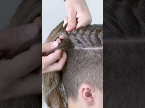 Turning a Double French Braid For Boys Into a Bun 👌