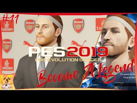 PES 2019 - Become A Legend #11 - Transfer To Arsenal & International Debut! (4K PS4 Pro)