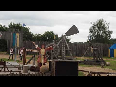 Machine de guerre: Tir au Mangonneau (Château de Tiffauges 2021)