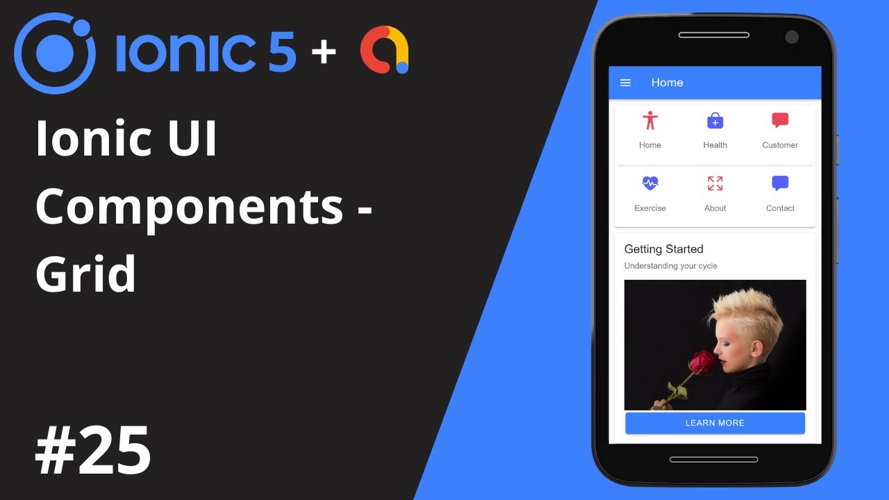 Ionic 5 Tutorial #25 - Ionic UI Component - Grid Layout