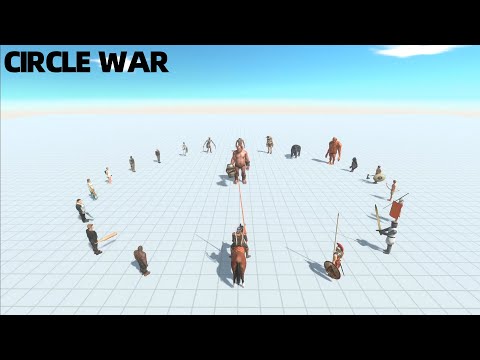 CIRCLE WAR !!! ~~ "OGRE LORD"~~ VS RANDOM TEAM !!!－Animal Revolt Battle Simulator