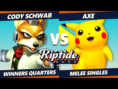 Riptide 2025 - Cody Schwab (Fox) Vs. Axe (Pikachu) Smash Melee - SSBM
