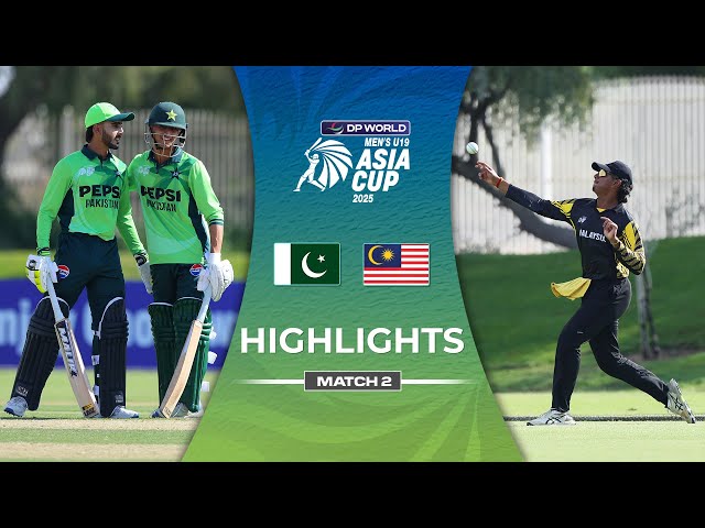 Match 2 | Pakistan U19 vs Malaysia U19 | Highlights | DP World Men’s U19 Asia Cup 2025