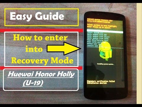 [Honor Holly U-19] How to enter into Recovery Mode HD [1080p]