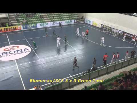 Blumenau/SCF 6 x 3 Green Team - DF - Liga Futsal 2014