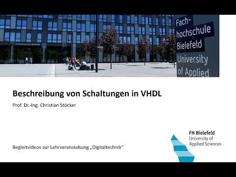 Description of circuits in VHDL