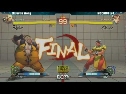 Justin Wong ( Rufus ) vs Lud ( Chun-Li ) - ECT 4