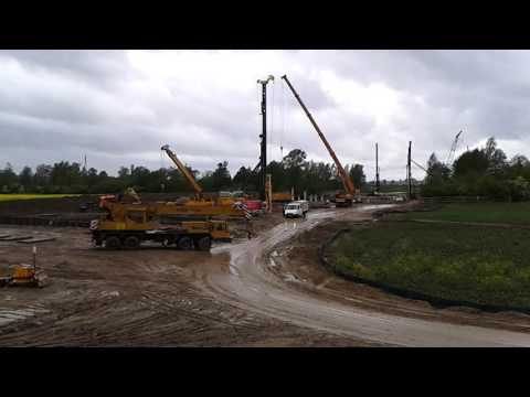 2016.05.17 - roboty palowe na obiekcie MA-22 - Droga S-7 km 48+870