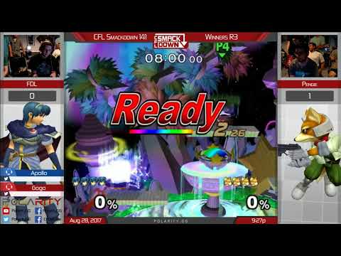 CFL Smackdown 141 Melee  - FDL (Marth) vs Pengie (Fox) - Winners R3