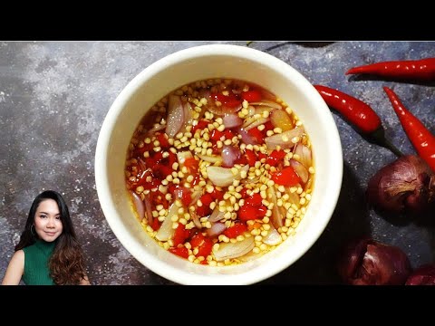 Thai chili Sauce  | น้ำจิ้มปลาทอด ( Nam Jim Pla Tod ) | Recipe EN - DE - TH