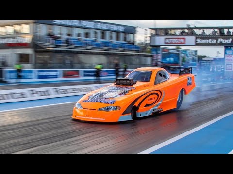 FIA Top Methanol - Sandro Bellio (left lane) And Jonny Lagg (right lane) - Santa Pod Raceway 2019