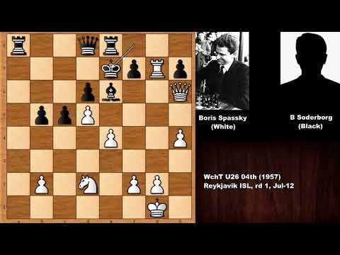 Amazing Game: Boris Spassky vs Berndt Soderborg - Reykjavik (1957)