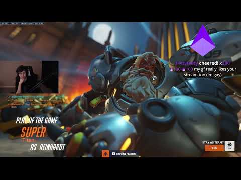 POTG! SUPER INSANE REINHARDT OVERWATCH 2 SEASON 3 TOP 500 GAMEPLAY