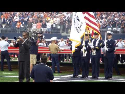 Dallas Cowboys National Anthem Freddie Jones October 6, 2013