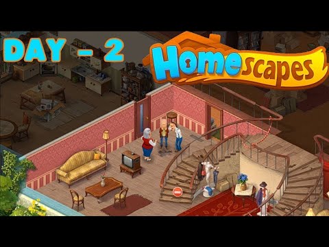 HOMESCAPES Story Walkthrough Gameplay Part 1 - Day 2 (iOS Android)