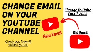 how to change email on your youtube account