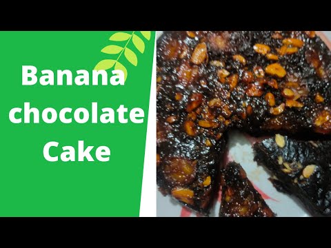 #cooking recipes!!     🍌 banana chocolate cake  recipe !! How to make banana chocolate cake recipe