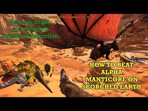 [ARK Survival Evolved] How to beat Alpha Manticore on Scorched Earth