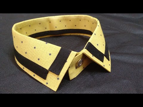 How to make designer shirt collar Video