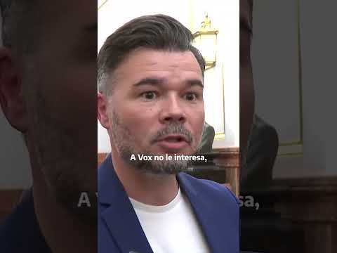 Rufián, sobre el derecho al aborto: "Los derechos no obligan, no son amenazas".